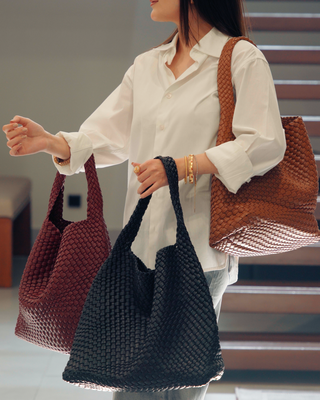The Muse Woven Tote - Diah & Co