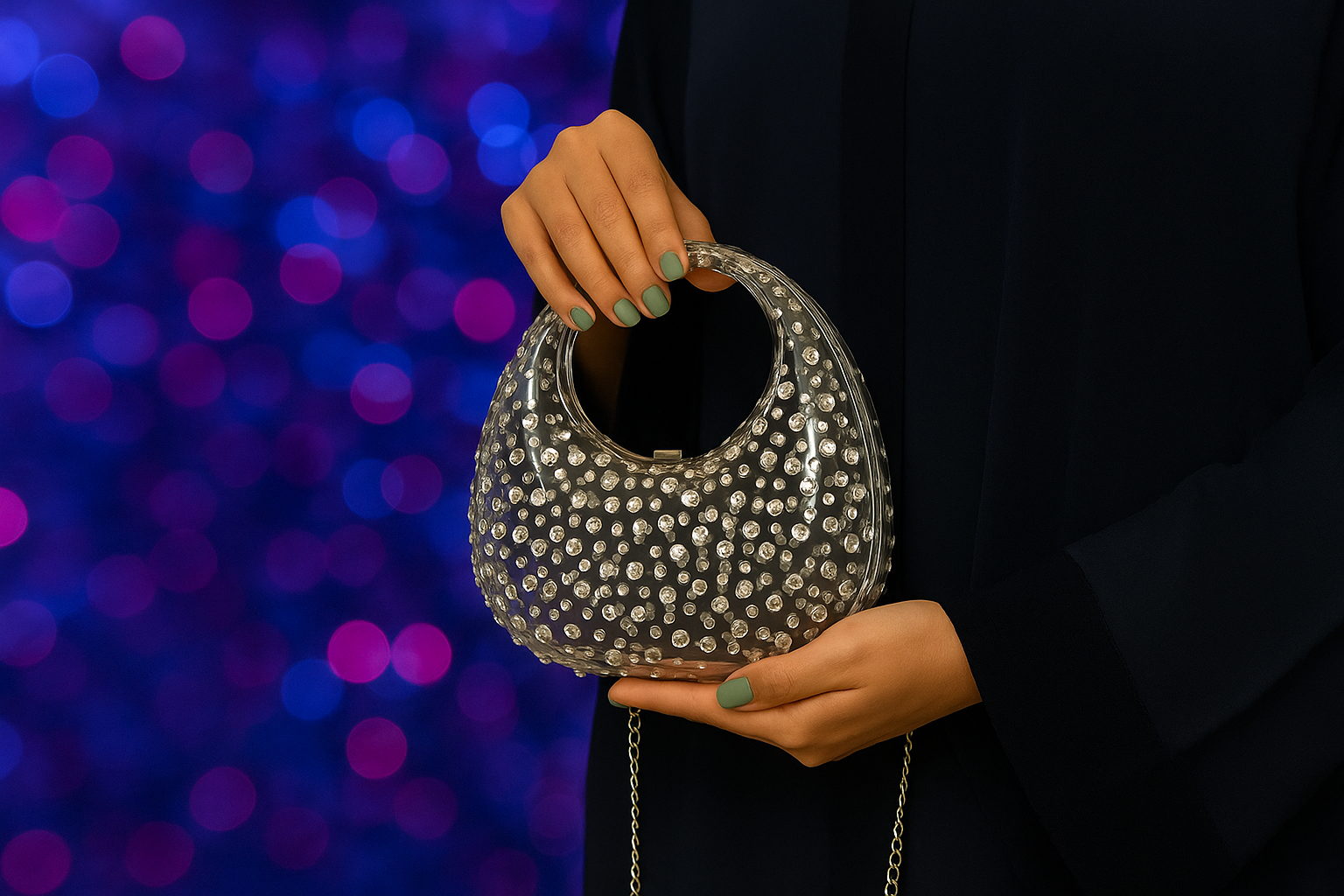 Mini Rhinestones Clutch