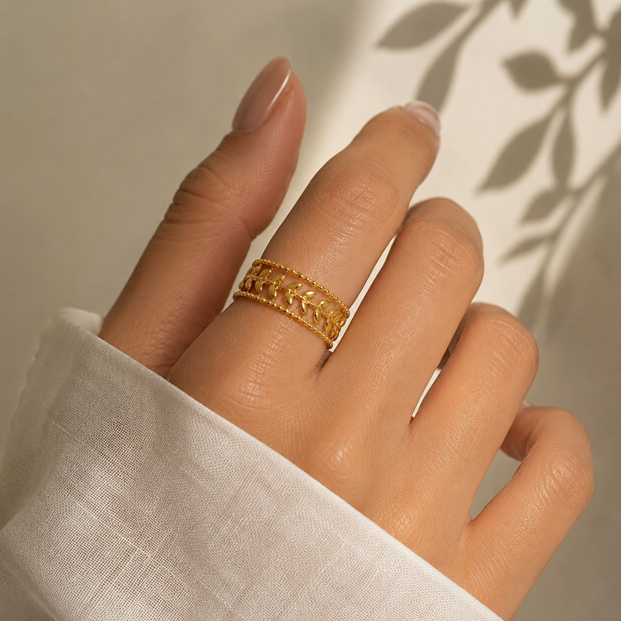 Golden Vine Ring - Diah & Co