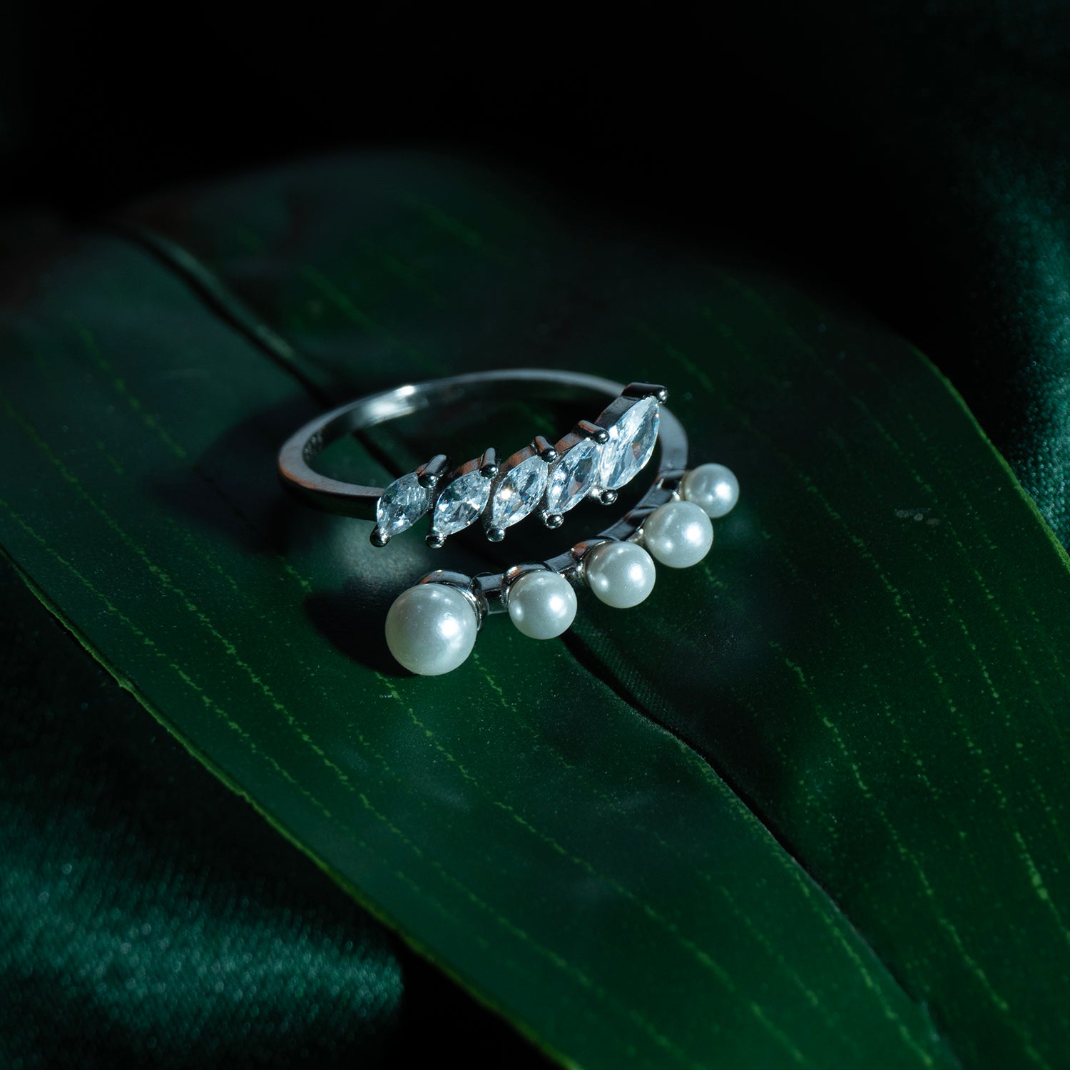Pearl Orbit Ring