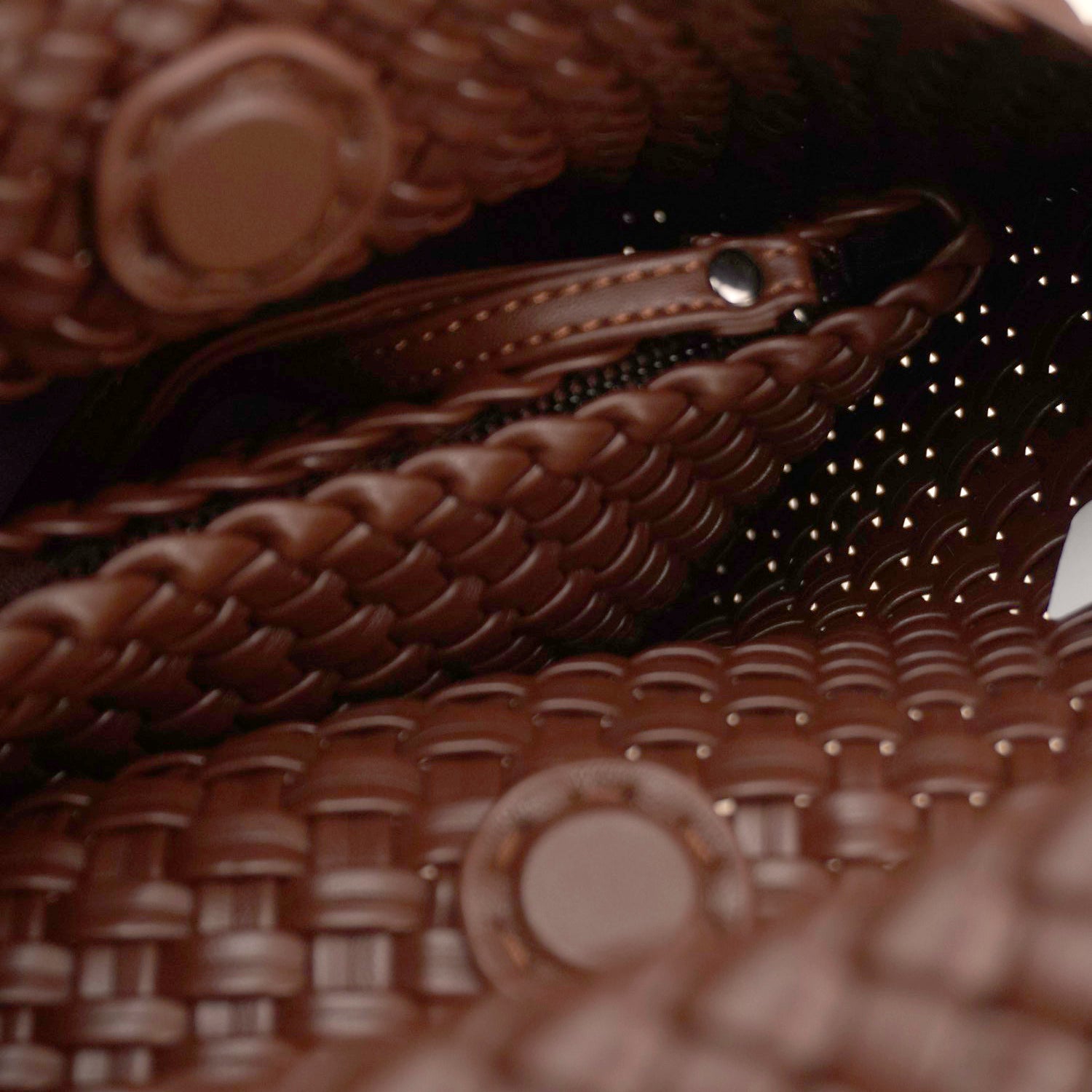 The Noir Lattice Mini tote