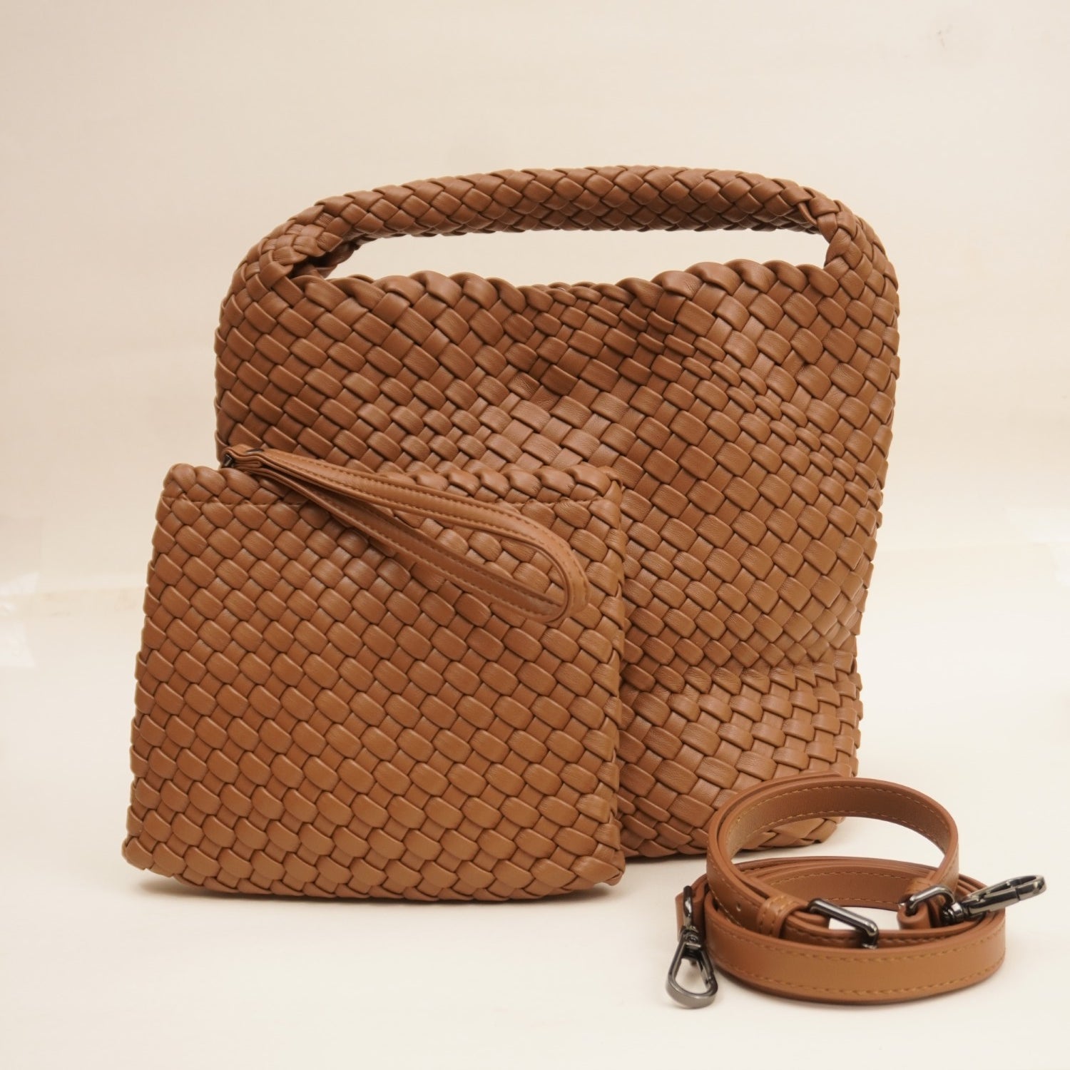 The Noir Lattice Mini tote