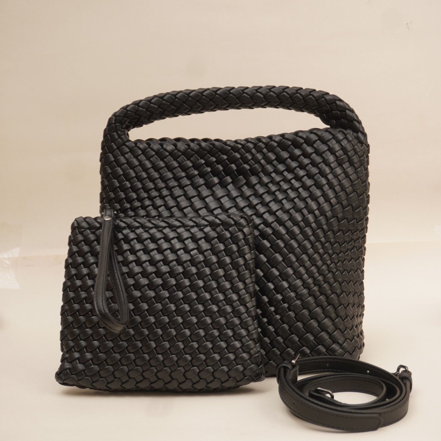 The Noir Lattice Mini tote