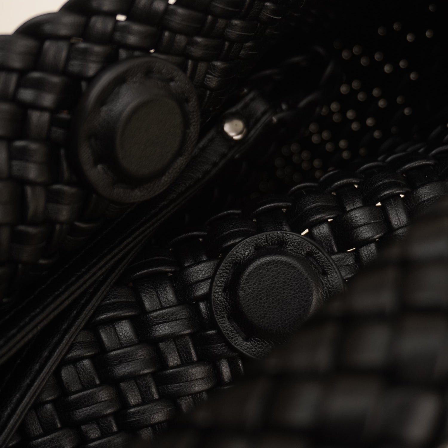 The Noir Lattice Mini tote