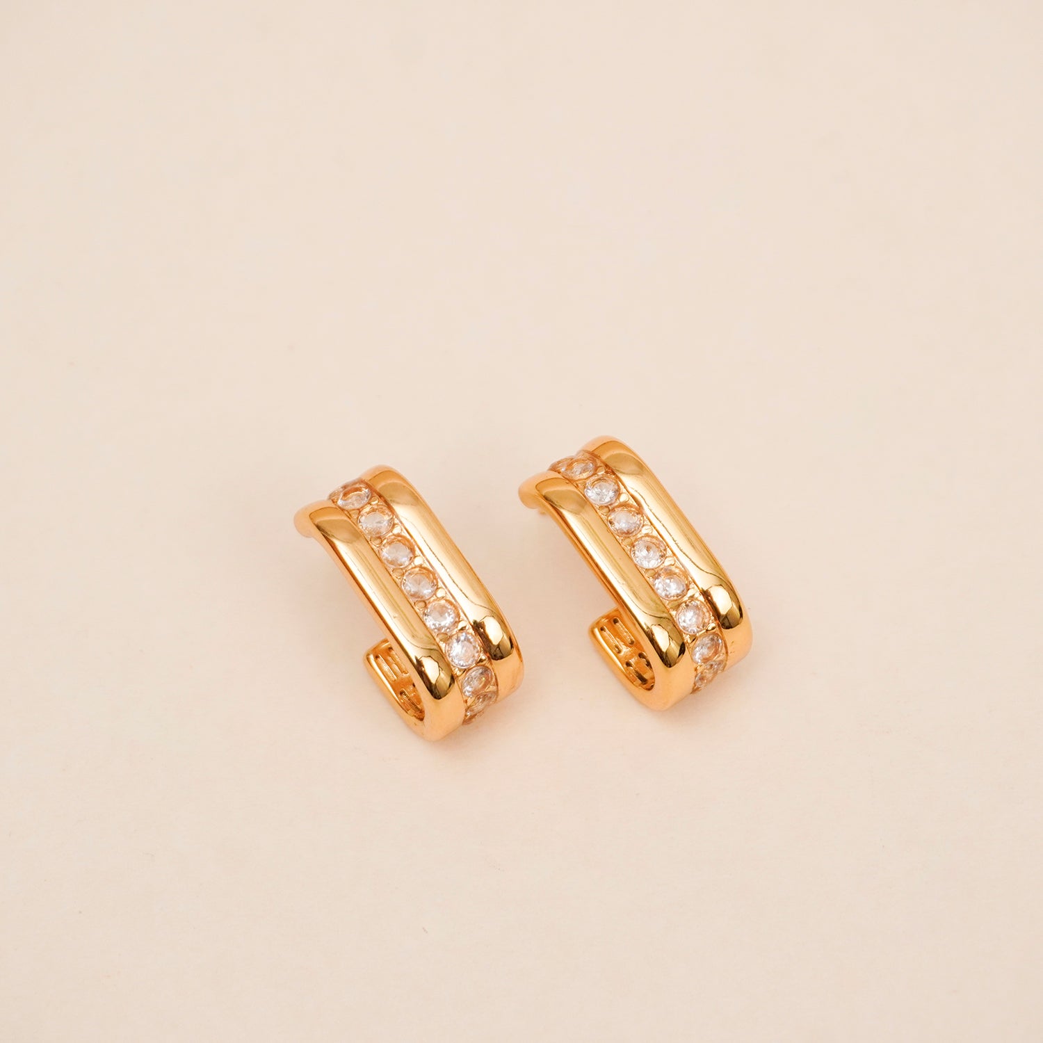 Sleek Spark Hoops - Diah & Co