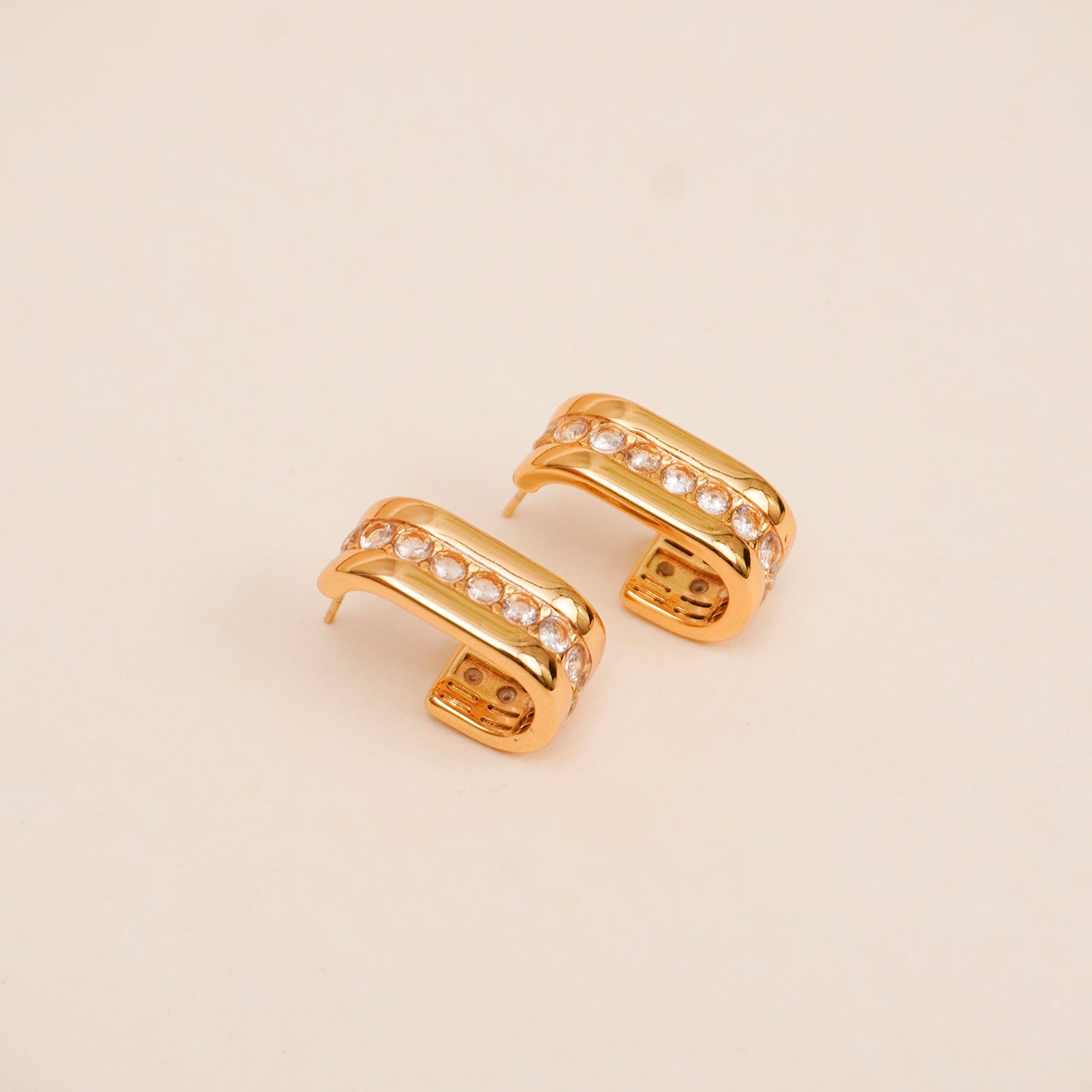 Sleek Spark Hoops - Diah & Co