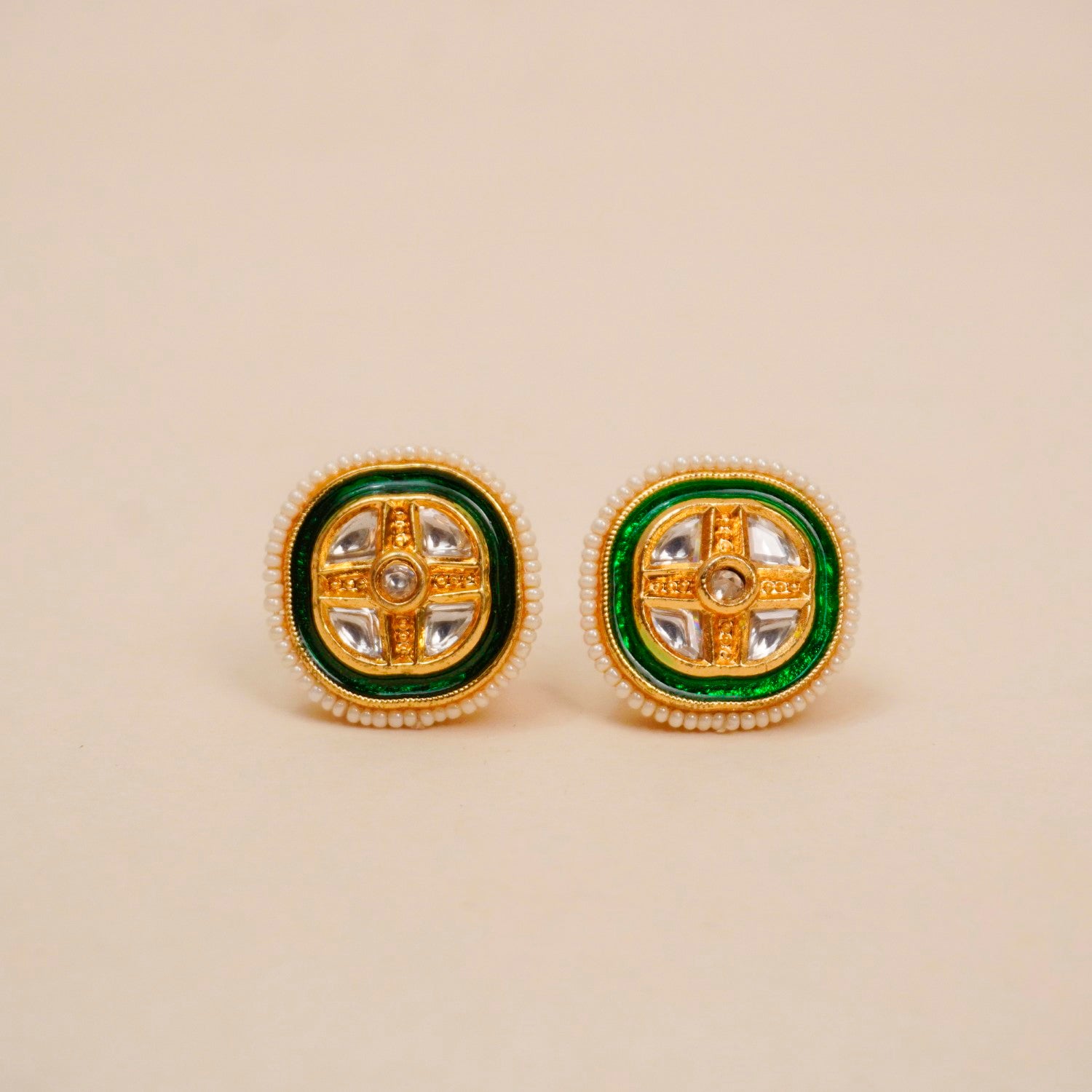 Maharani Emerald Studs