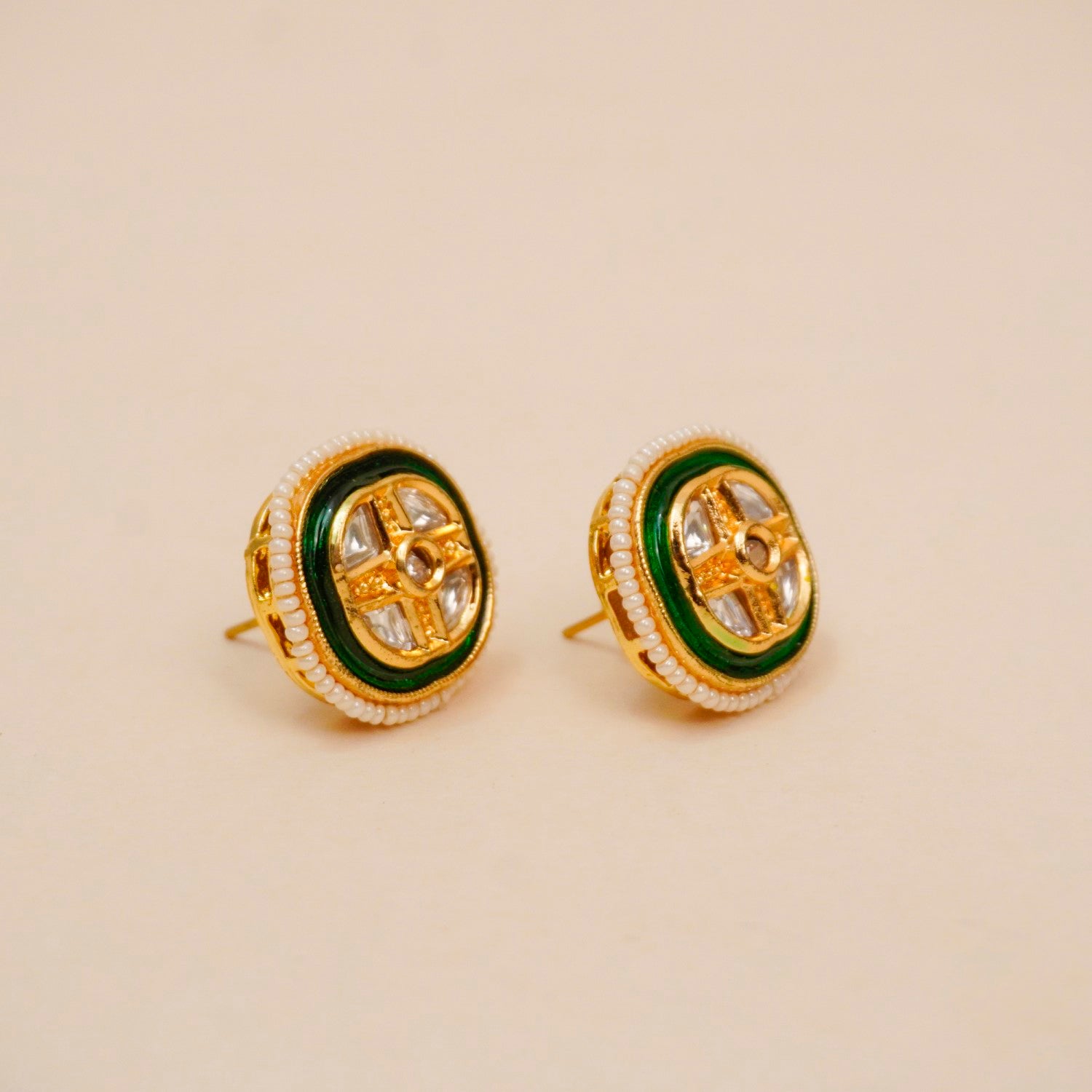 Maharani Emerald Studs