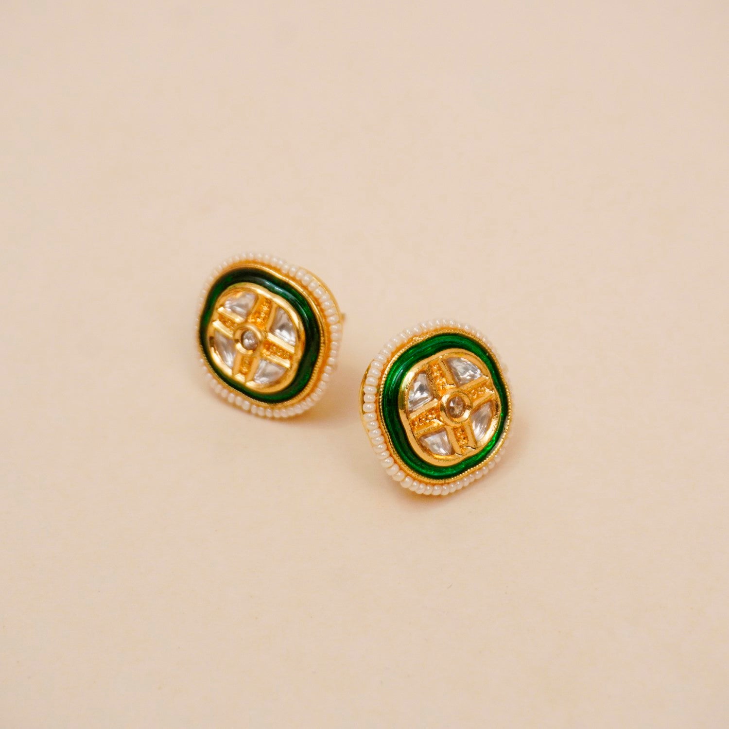 Maharani Emerald Studs