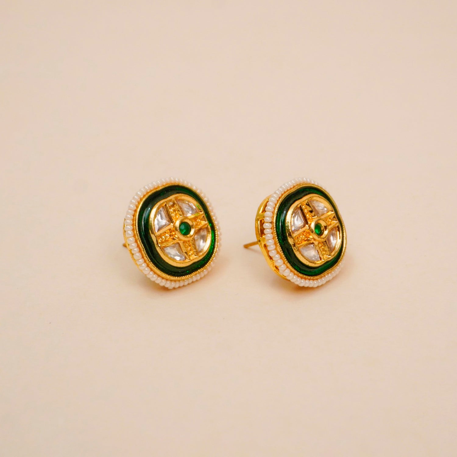 Maharani Emerald Studs