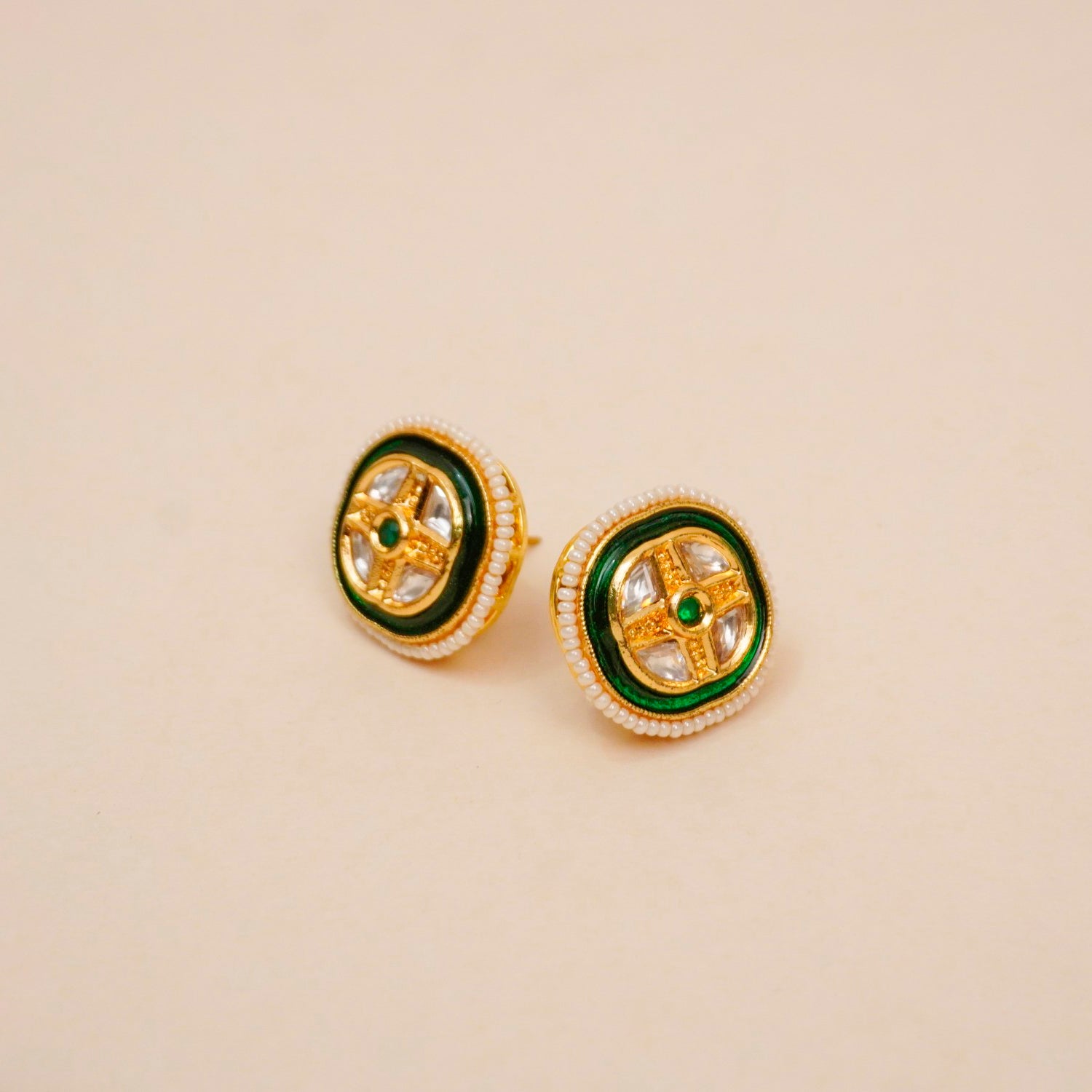 Maharani Emerald Studs