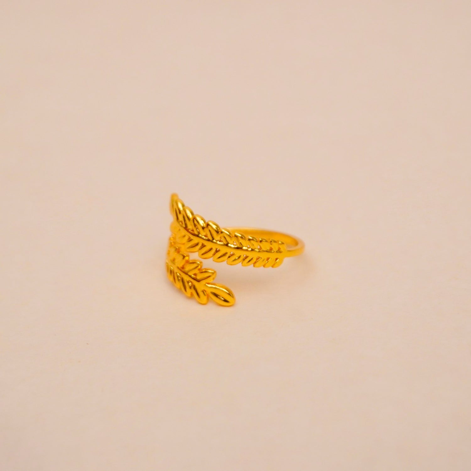 Golden Laurel Wrap Ring - Diah & Co
