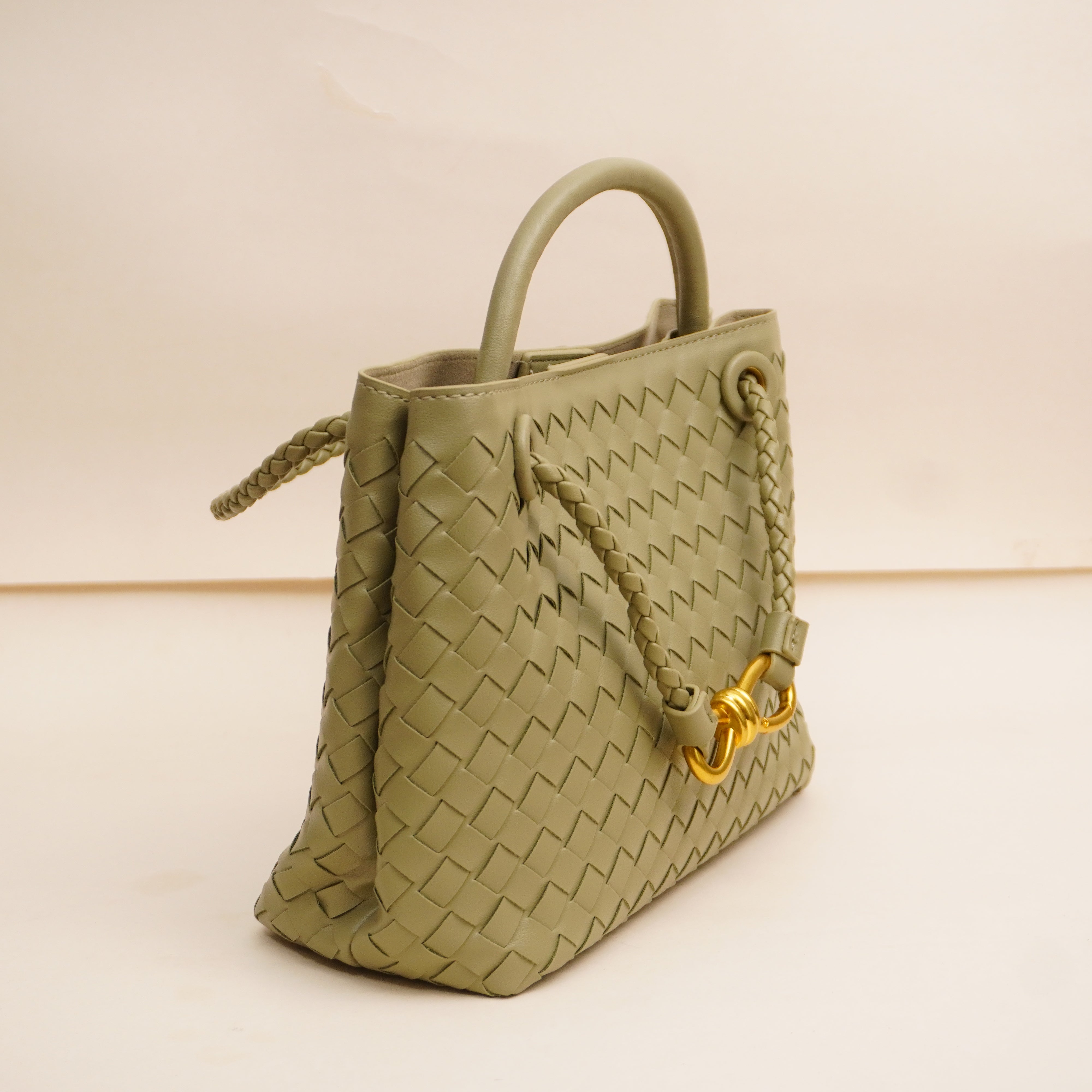 Infinity Knot Woven Tote Bag - Diah & Co