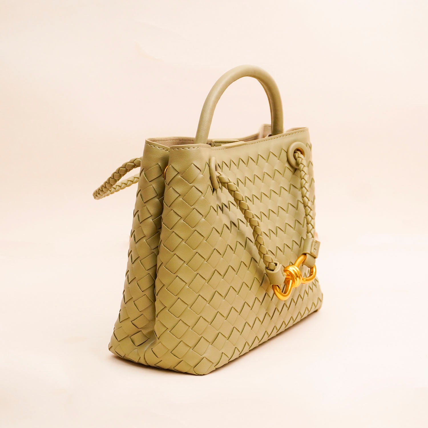 Infinity Knot Woven Tote Bag - Diah & Co