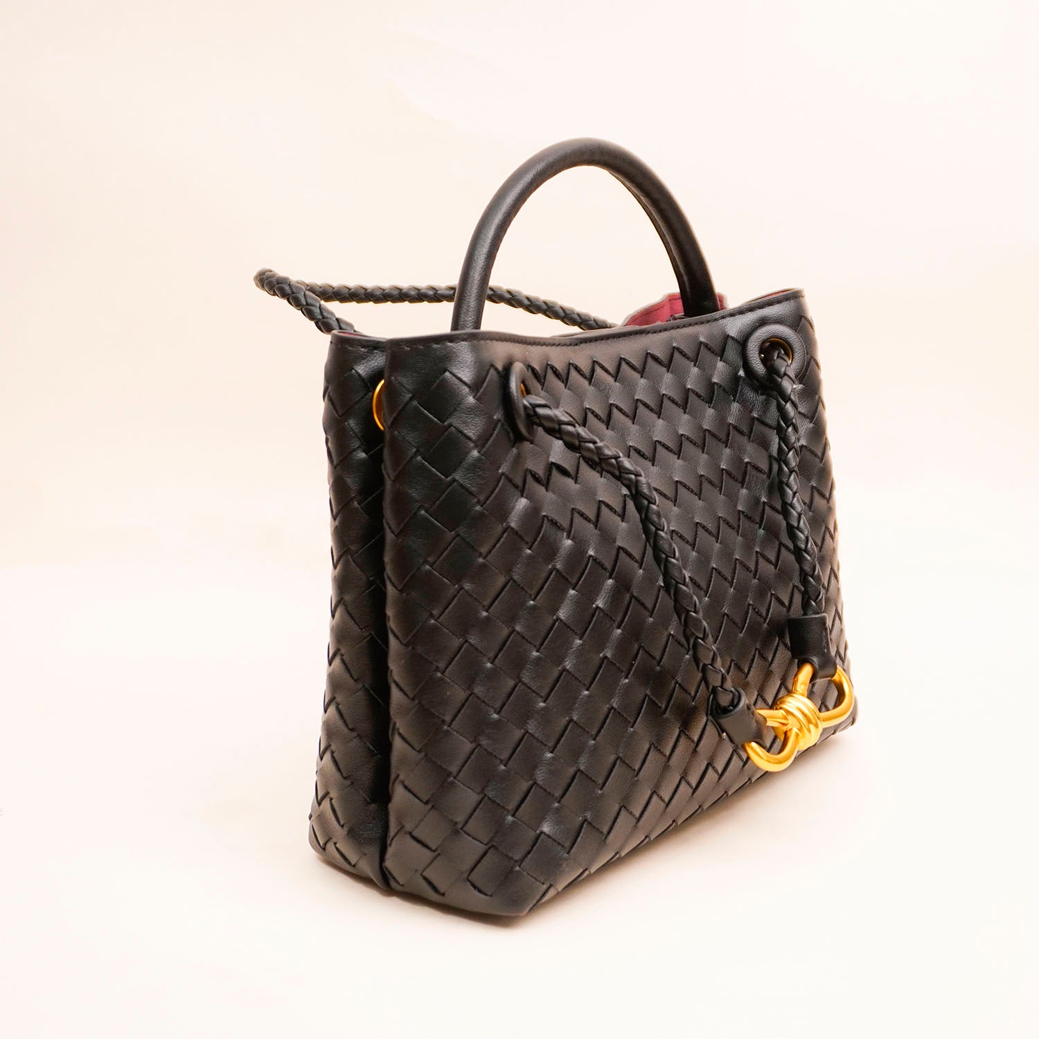 Infinity Knot Woven Tote Bag - Diah & Co
