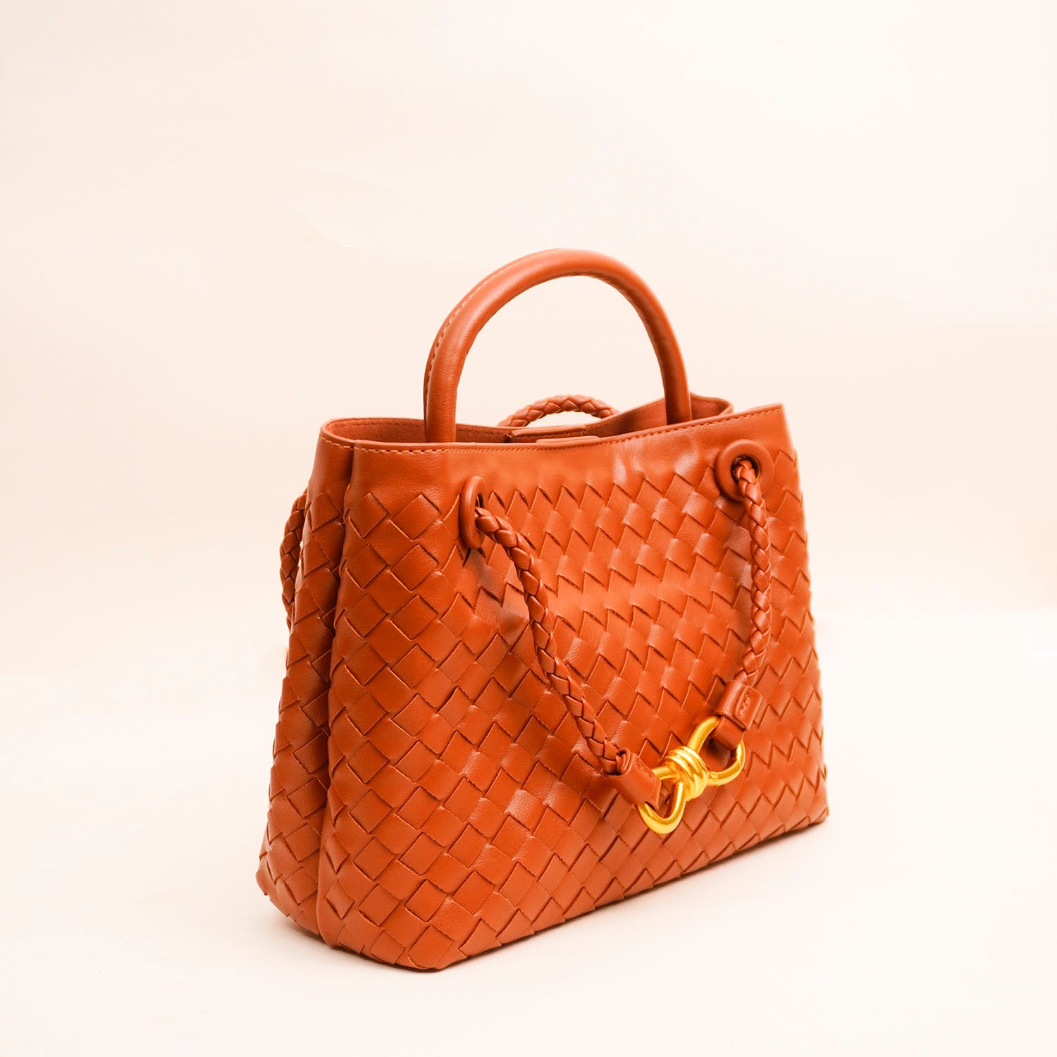 Infinity Knot Woven Tote Bag - Diah & Co