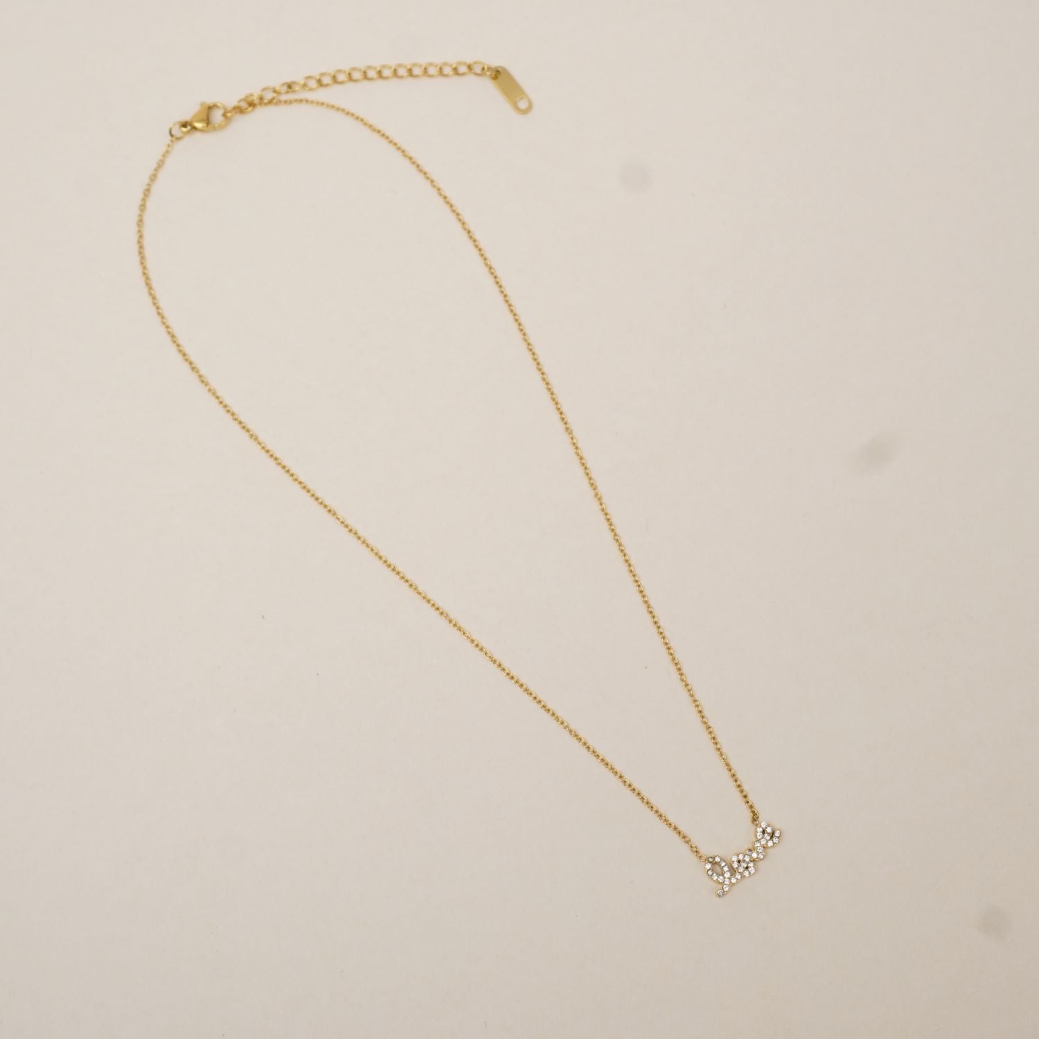 Crystal Love Charm Necklace