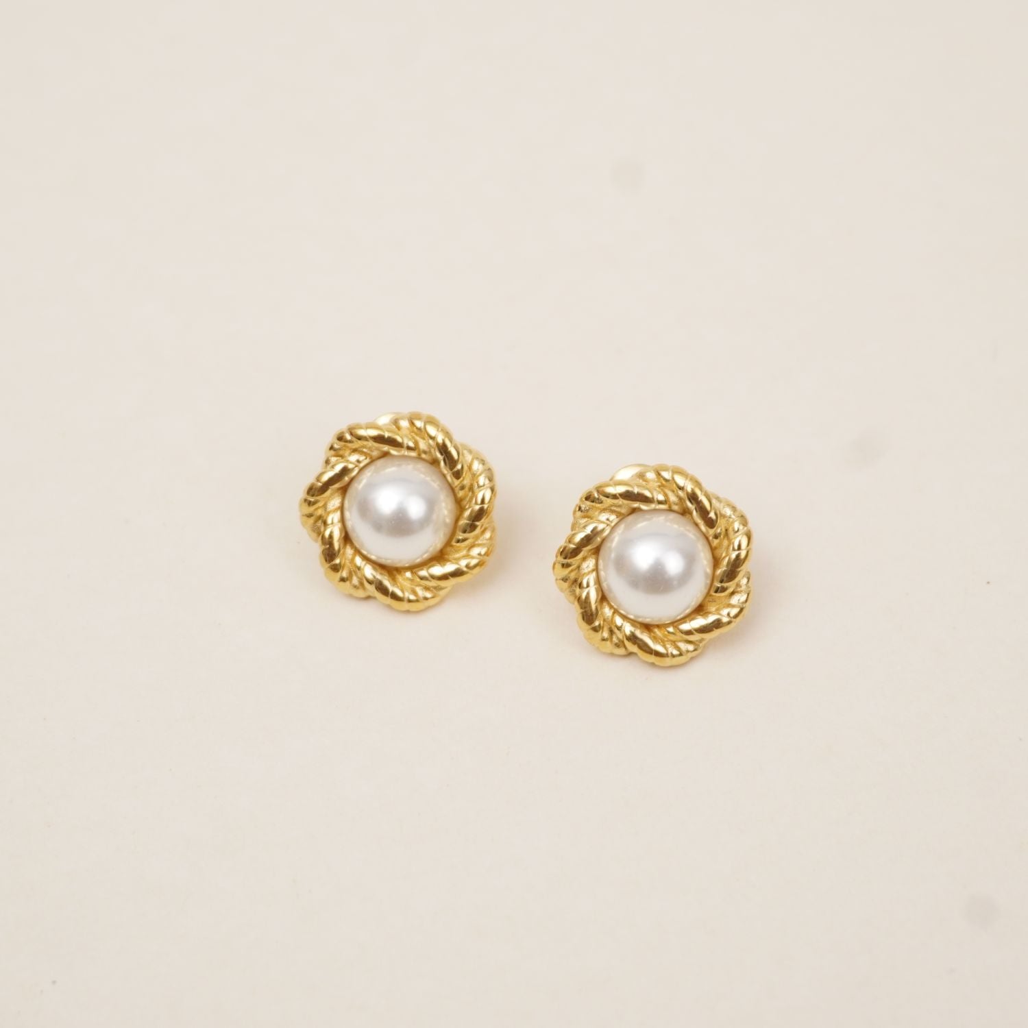 Vintage Pearl Knot Studs