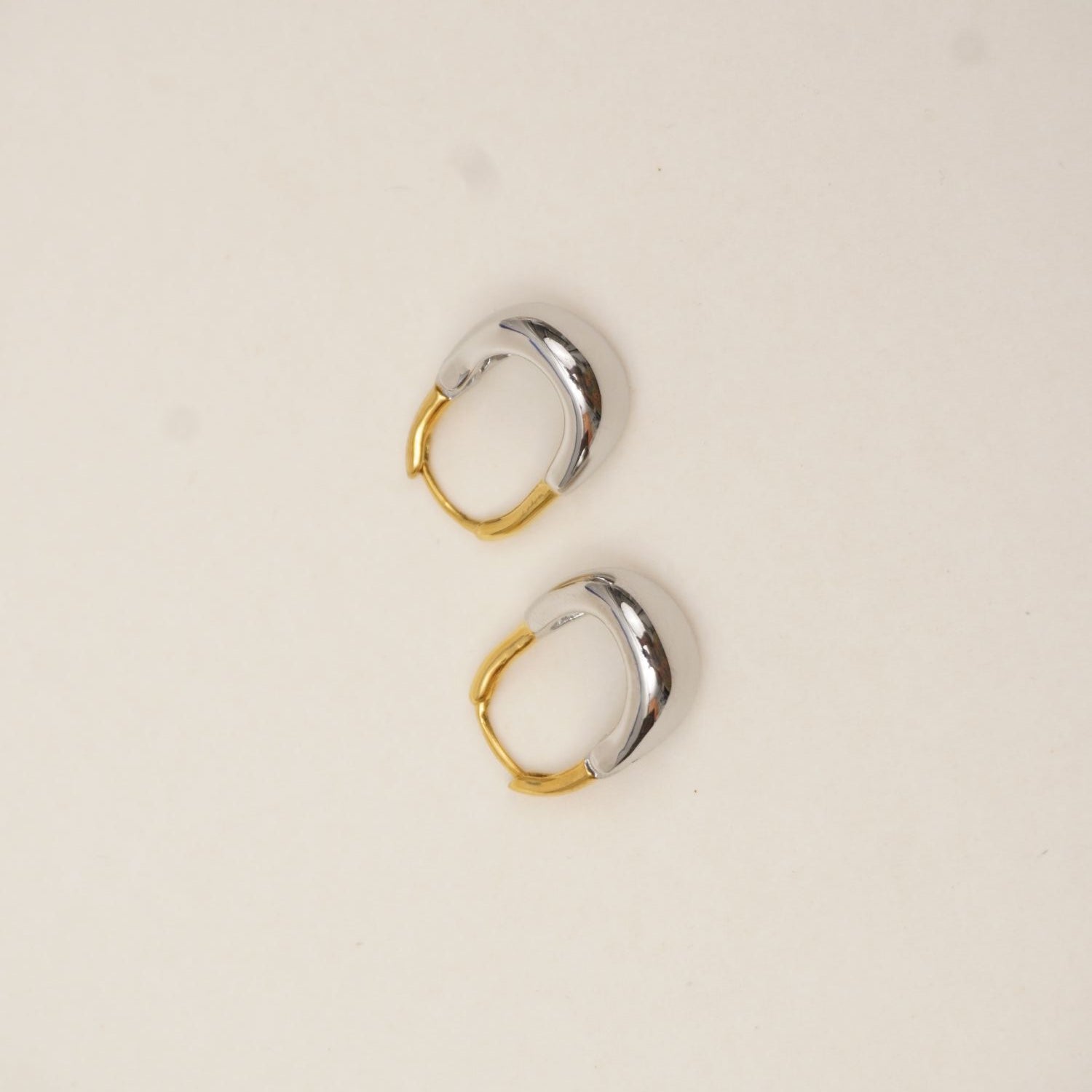 Sculpted Duo Hoops