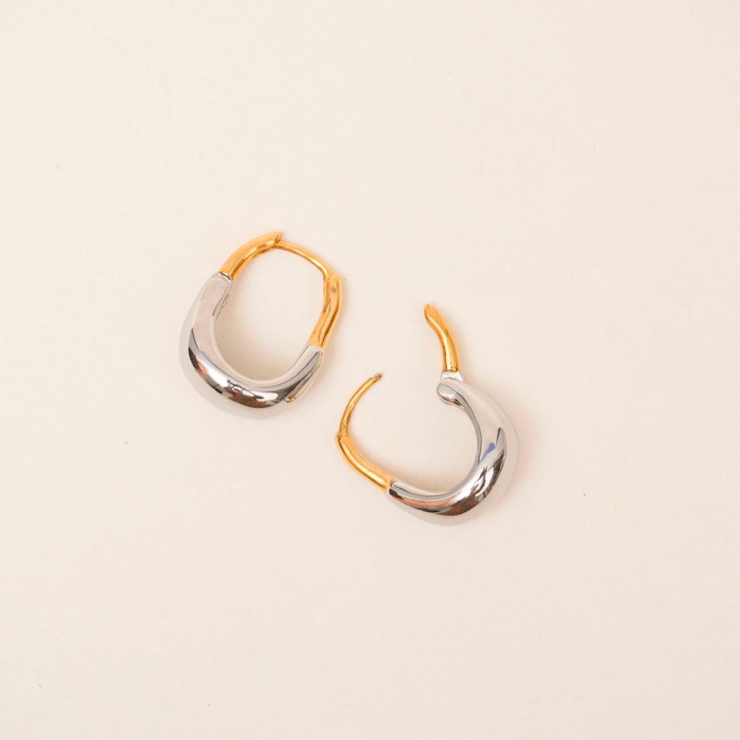 Sculpted Duo Hoops