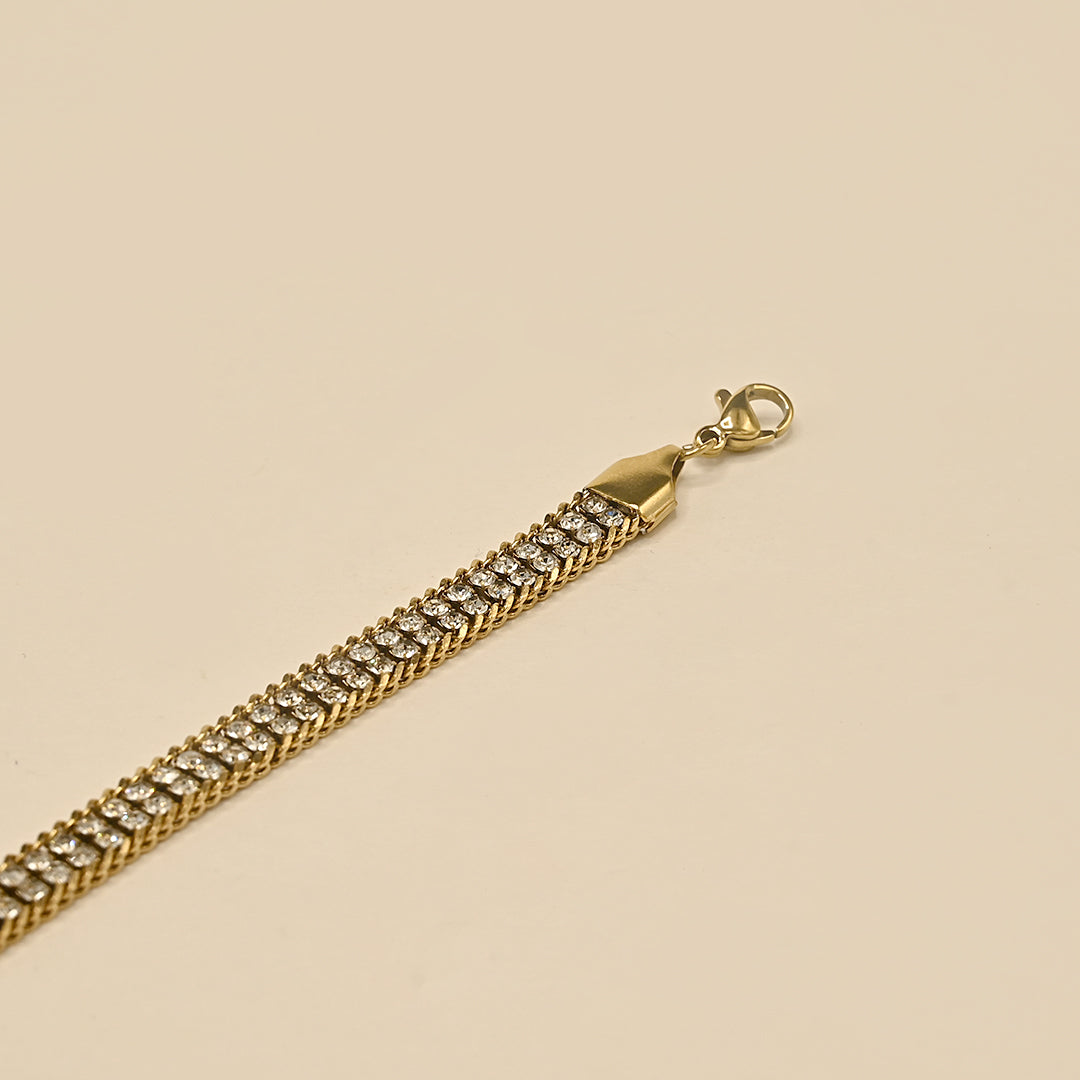 Shimmering Multi-Strand Crystal Bracelet