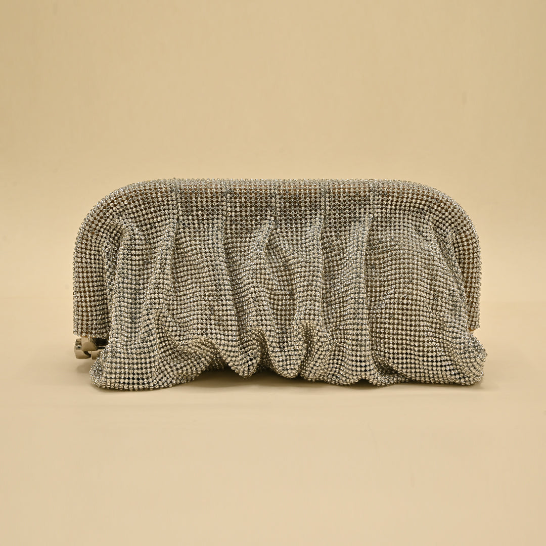 Crystal Drape Clutch