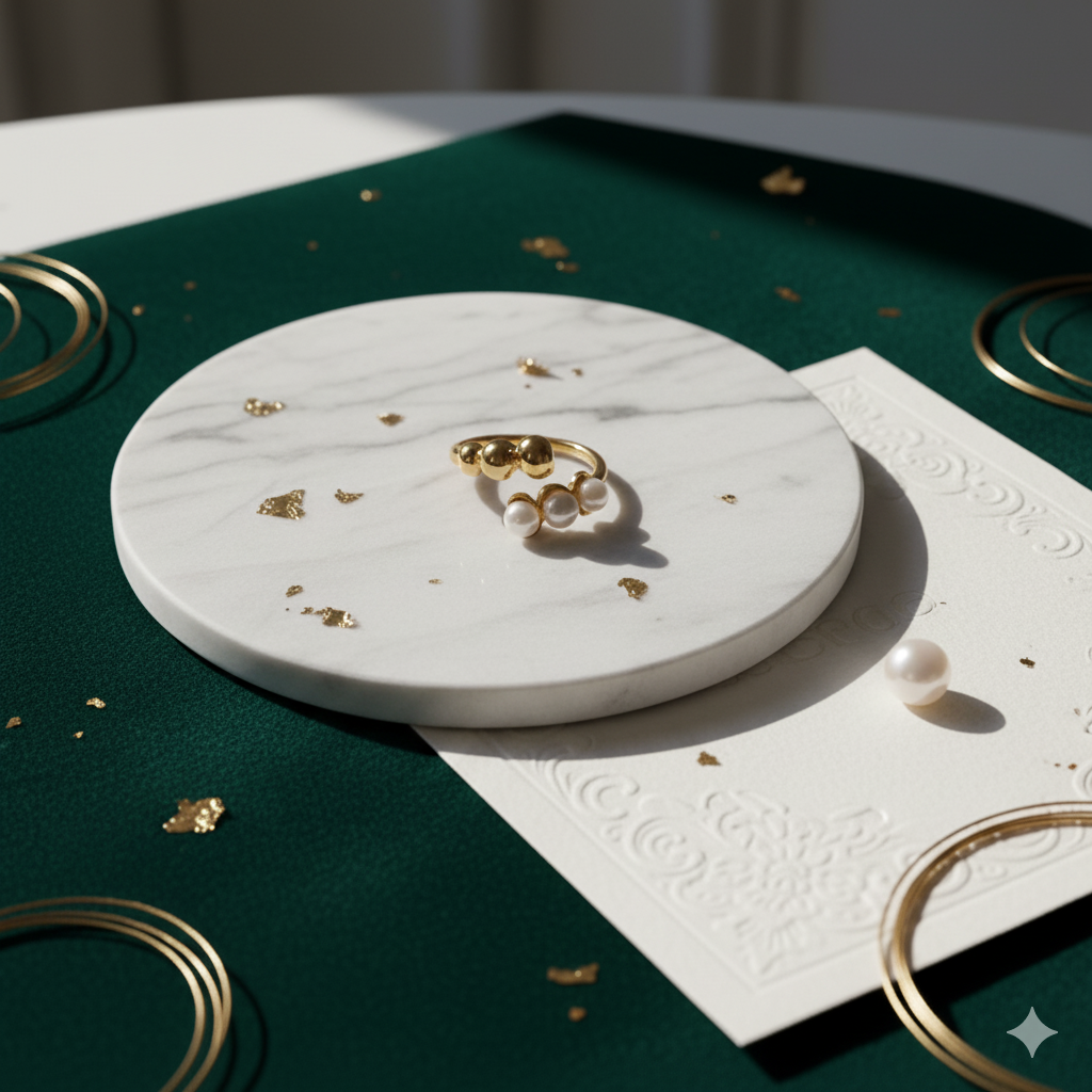 Pearl Bubble Wrap Ring